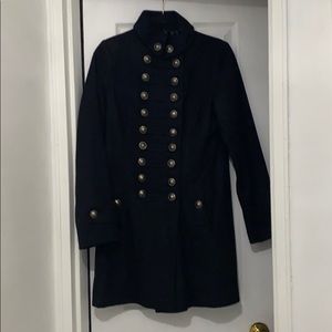 Black down coat never worn